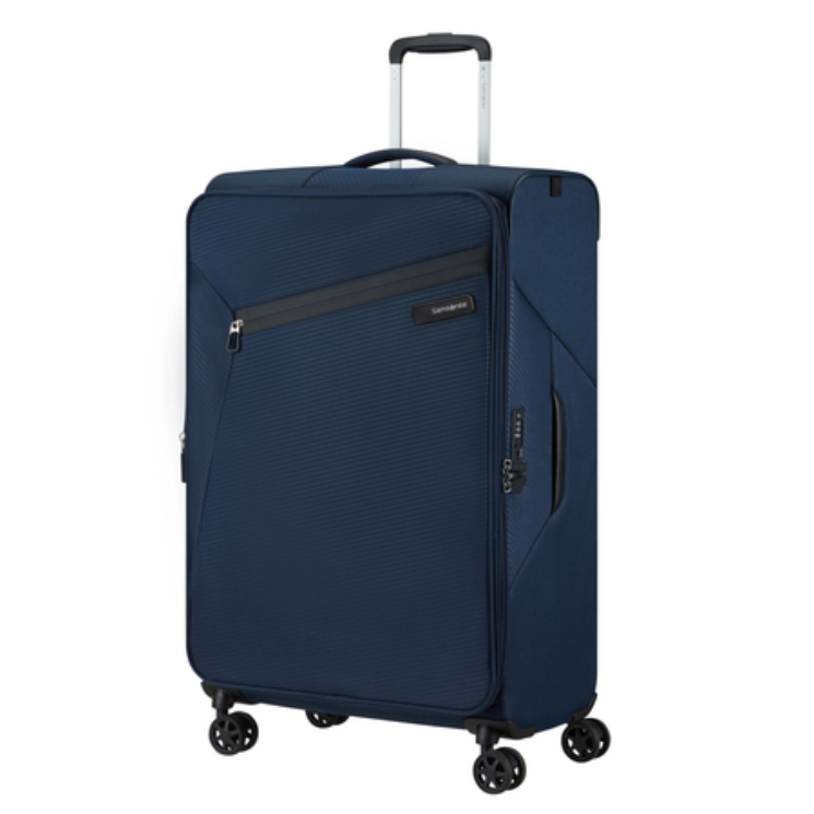 Litebeam Spinner Rozšíriteľný kožený koniec 77 cm Záruka 5 rokov Tmavo modrá
