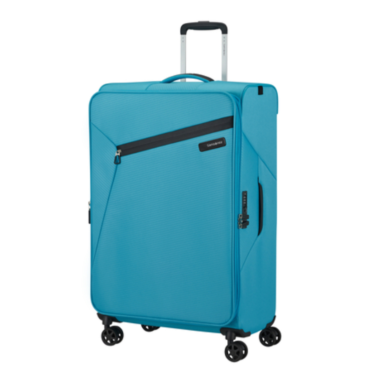 Litebeam Spinner Rozšíriteľný kožený koniec 77 cm Záruka 5 rokov Svetlomodrá