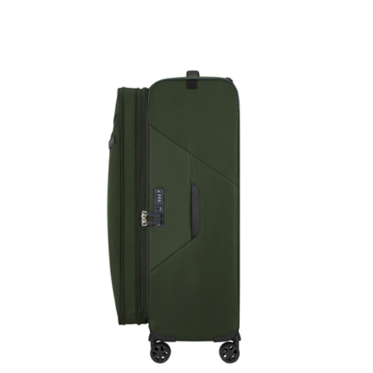 Litebeam Spinner Rozšíriteľný kožený koniec 77 cm Záruka 5 rokov Tmavo zelená