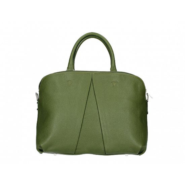 Dámska kabelka z pravej kože v zelenej farbe M9066 MilitaryGreen
