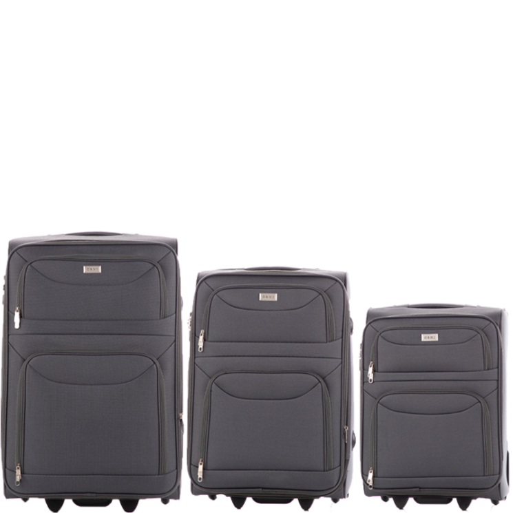 Sada 3 kufrov 6802 Grey