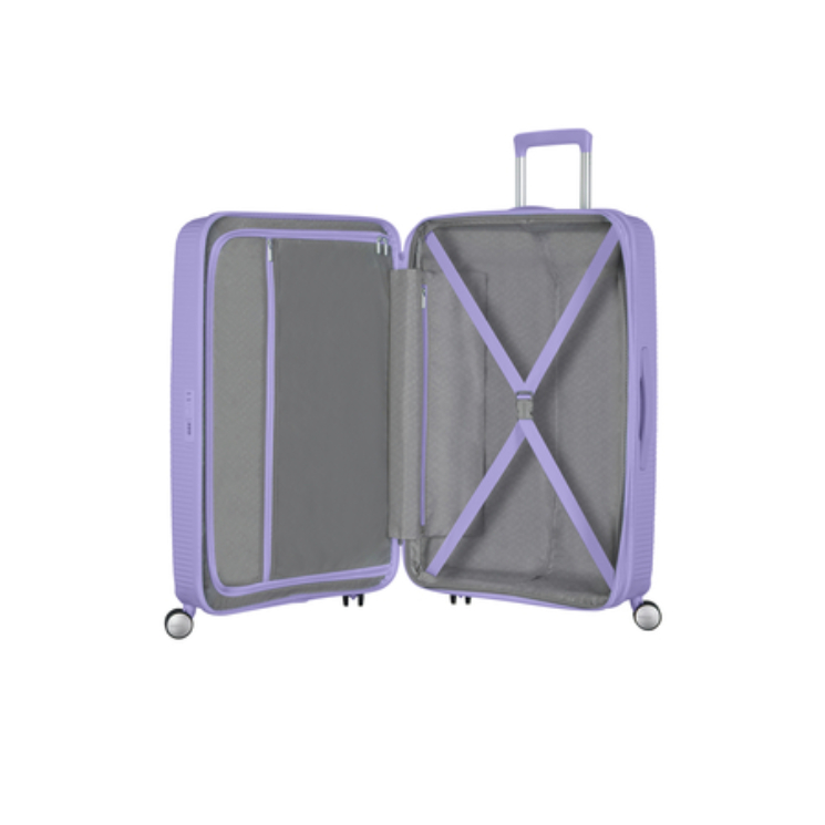 American Tourister Soundbox Rozšíriteľný kufor na kolieskach 67 Lavender