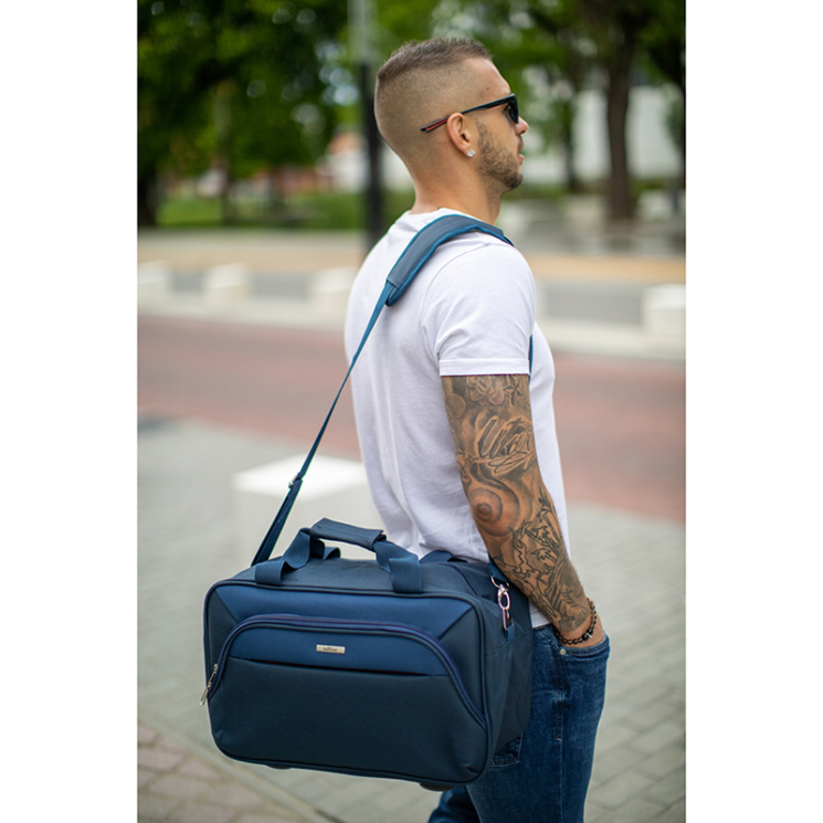 Palubná taška Bontour 40 x 25 x 20 cm veľkosť Ryanair modrá