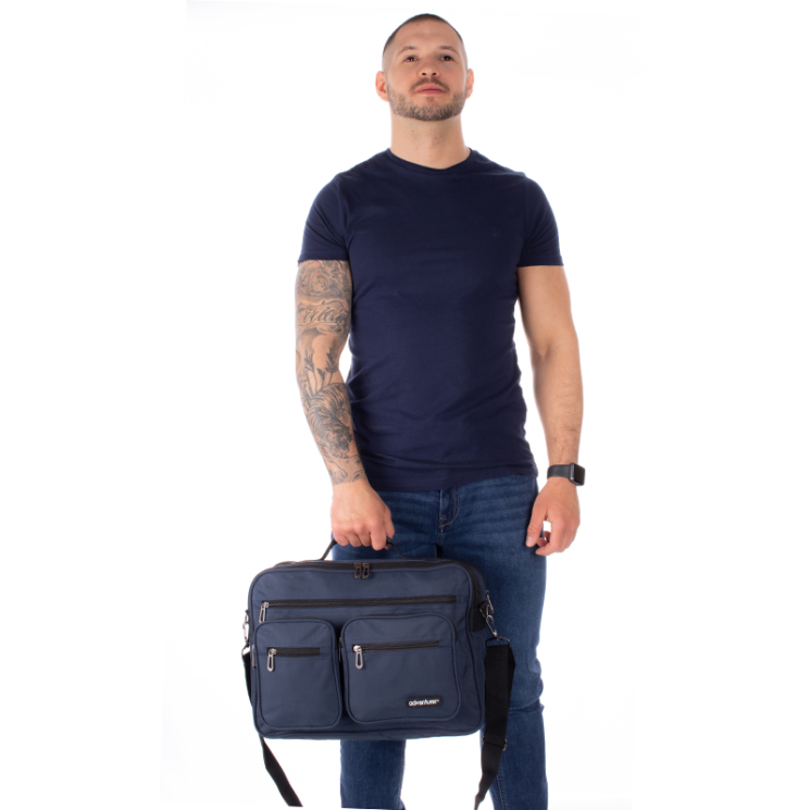 Taška cez rameno Adventurer v modrej farbe AT 528 Blue