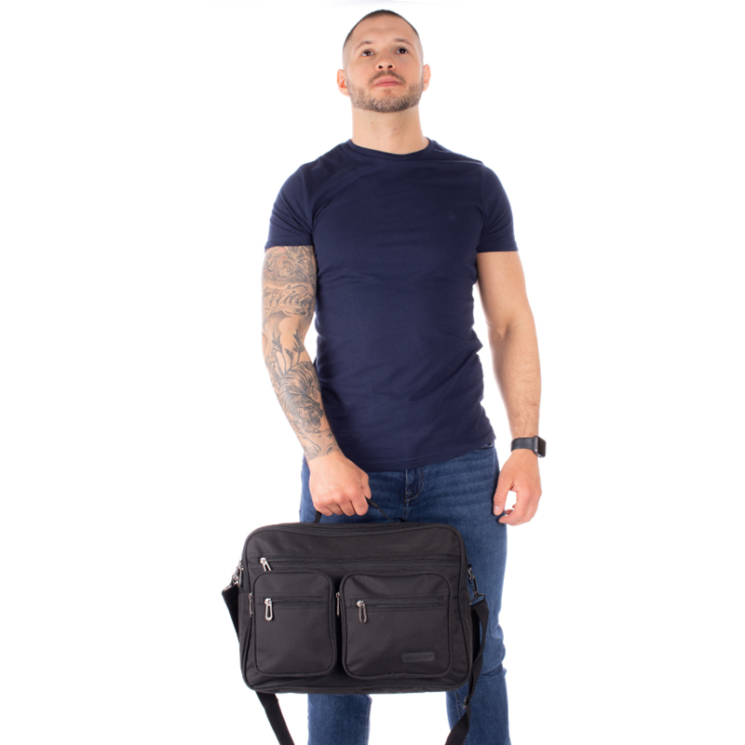 Taška cez rameno Adventurer AT528 black Black