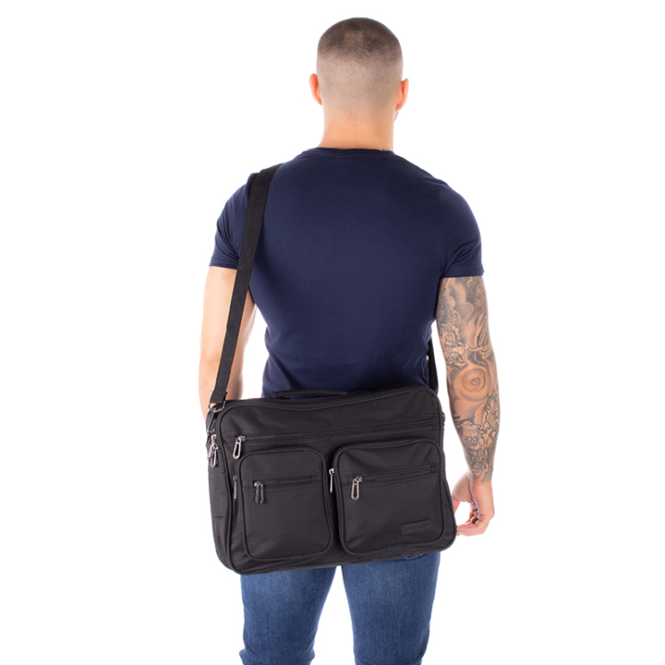 Taška cez rameno Adventurer AT528 black Black