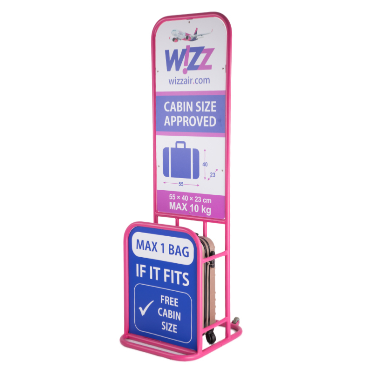 RHINO Hardshell Kufrík kabína veľkosť NEW WIZZAIR RYANAIR veľkosť biela farba