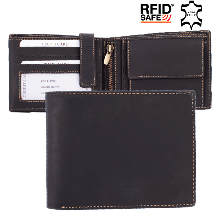 GIULIO pánska peňaženka z pravej byvolej kože v darčekovej krabičke s RFID