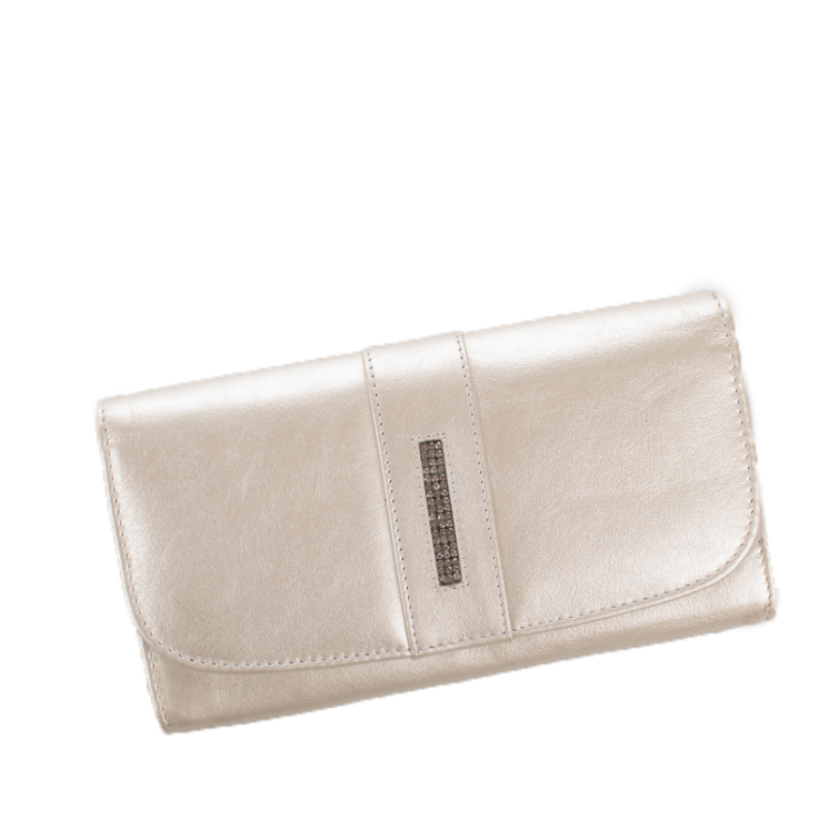 Fairy Crystal dámska peňaženka z pravej kože NP 789 Silver s ochranou RFID