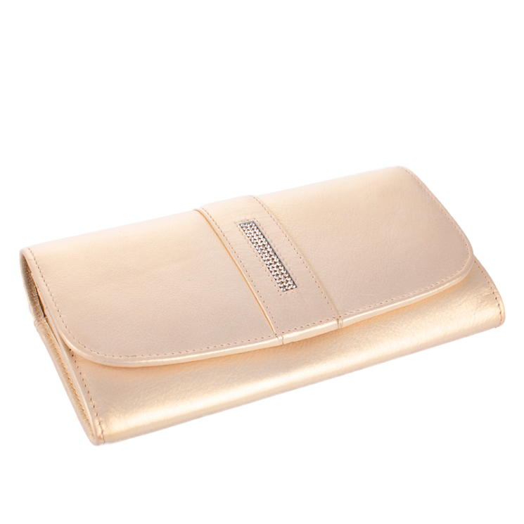 Fairy Crystal dámska peňaženka z pravej kože NP 789 Gold s ochranou RFID