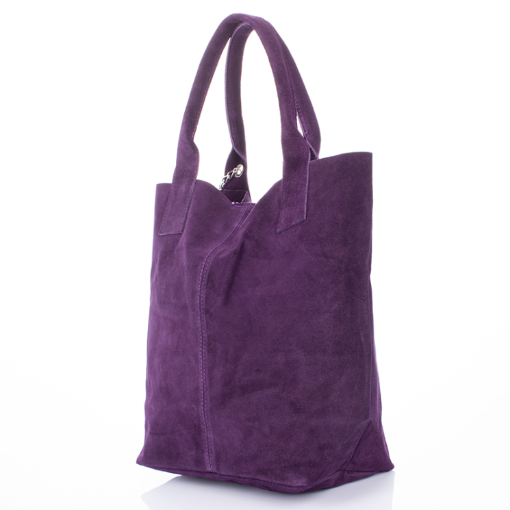 Dámska kabelka z pravej kože S6813 Purple