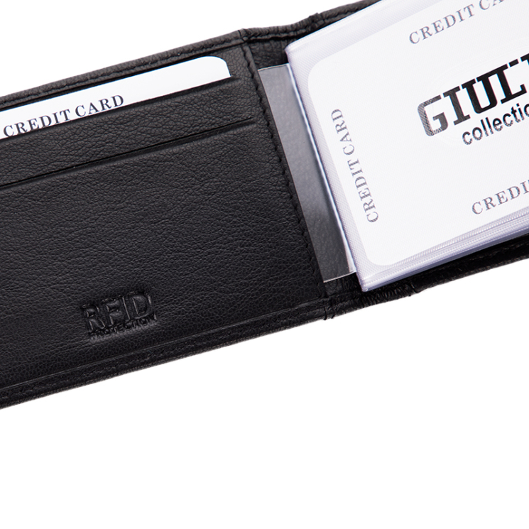 GIULIO COLLECTION puzdro na karty z pravej kože so systémom RFID