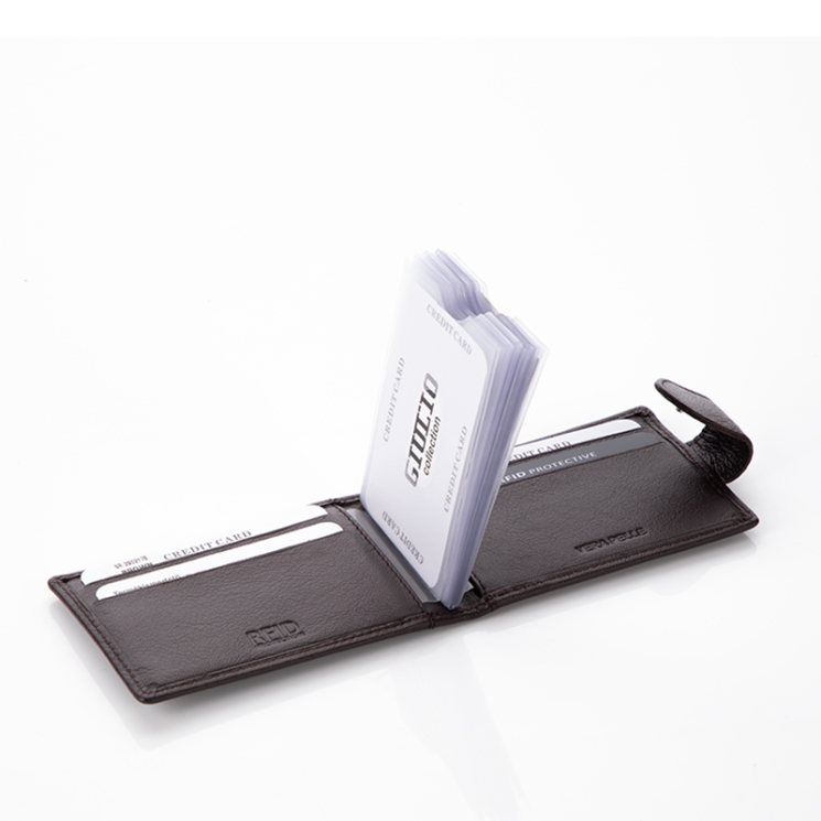 GIULIO COLLECTION puzdro na karty z pravej kože so systémom RFID