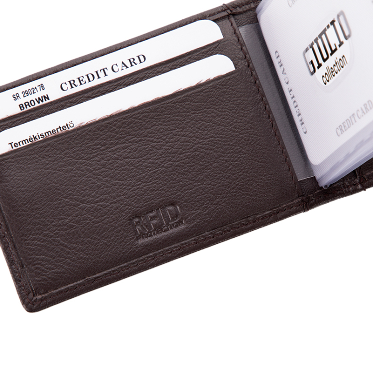 GIULIO COLLECTION puzdro na karty z pravej kože so systémom RFID