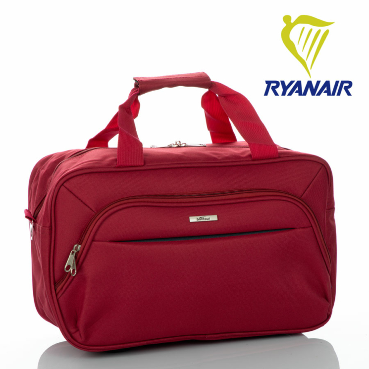  Palubná taška Bontour 40 x 25 x 20 cm veľkosť Ryanair červená
