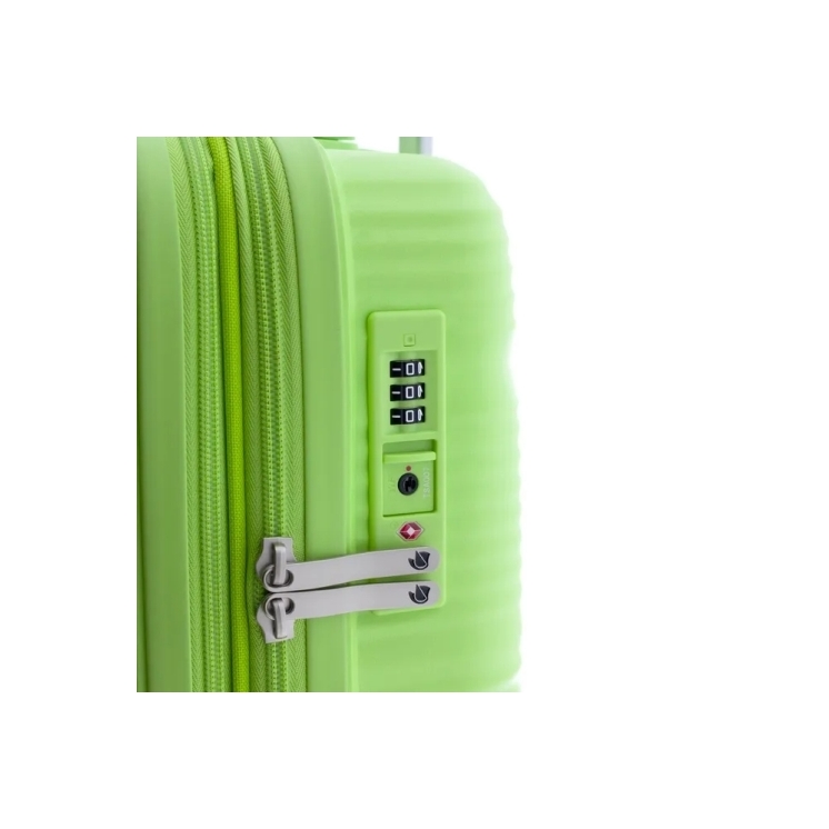 Gladiator Spinner Rozšíriteľný kabínový kufor 55 cm M-0810 Light Green