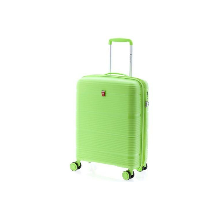 Gladiator Spinner Rozšíriteľný kabínový kufor 55 cm M-0810 Light Green