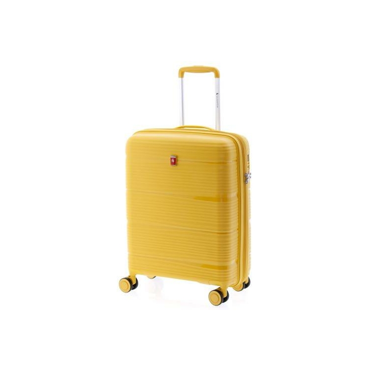 Gladiator Spinner Rozšíriteľný kabínový kufor 55 cm M-0810 Yellow
