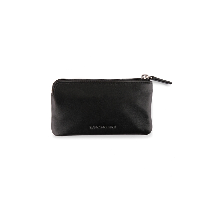 Kožená kľúčenka Roncato čierna R-2908 Black