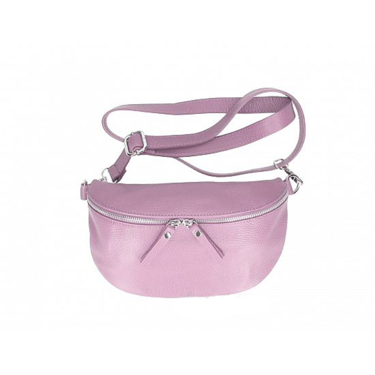 Taška cez rameno z pravej kože TR259 Pink