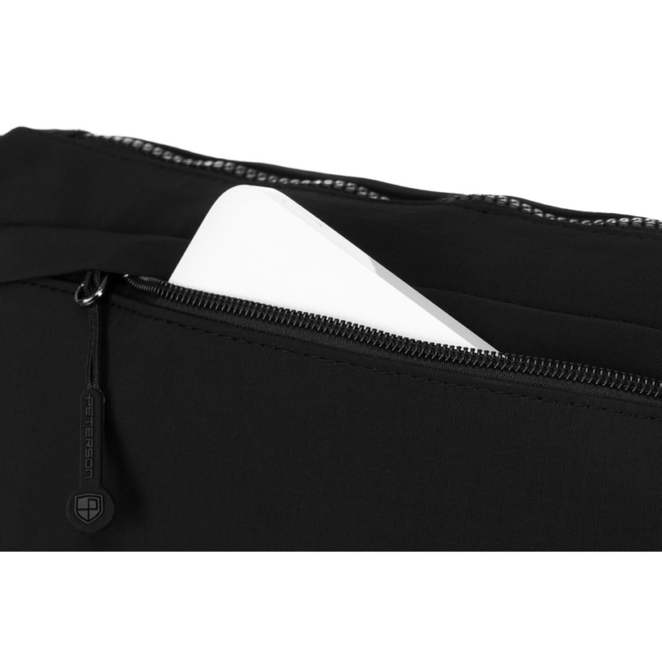 Priestranná dámska taška Fanny Pack/Bag v čiernej farbe