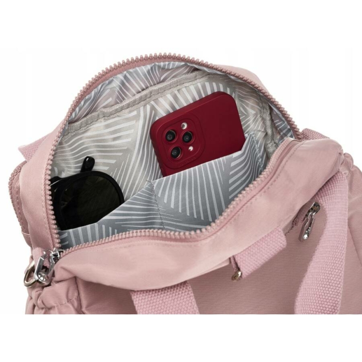 Multifunkčný dámsky mestský batoh Pink