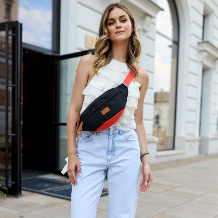 Priestranný dámsky balík Fanny Pack Módna farba