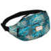 Priestranná dámska taška Fanny Pack s módnym vzorom