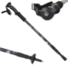 2 polstrované čierne palice - nordic walking