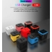 Cestovné príslušenstvo Svetový adaptér s USB a nabíjačkou USB C modrý