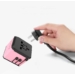 Cestovné príslušenstvo Svetový adaptér s USB a nabíjačkou USB C modrý