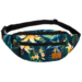 Priestranná dámska taška Fanny Pack s módnym vzorom