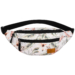 Priestranná dámska taška Fanny Pack s módnym vzorom