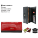 Dámska kožená peňaženka PTN 1N-409 Black+red