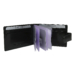 ROVICKY Kožené puzdro na karty RFID TW-02-RVT Black