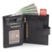 PETERSON PTN 317Z 2-1-1 BLACK Kožená peňaženka RFID