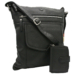 Kožená taška + peňaženka PTN D72-DS Black