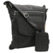 Kožená taška + peňaženka PTN D72-DS Black