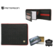 Pánska kožená peňaženka PTN 340.03 Black+red