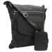 Kožená taška + peňaženka PTN D72-DS Black