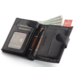 PETERSON PTN 317Z 2-1-1 BLACK Kožená peňaženka RFID