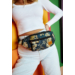 Priestranná dámska taška Fanny Pack s módnym vzorom