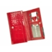 Červená peňaženka z pravej kože