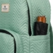 Polyesterový batoh s chlopňou Mint green