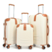 Bontour ELEGANCE Bőrönd Szett Krémfehér színben 120640 CreamWhite
