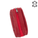 Prívesok na kľúče z pravej kože v tmavočervenej farbe 1507 DarkRed