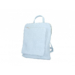 Pravá koža dámske Ipad odolný batoh veľkosť S Light Blue