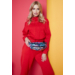 Priestranná dámska taška Fanny Pack s módnym vzorom